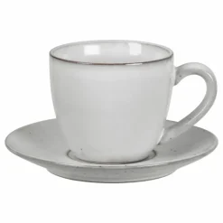 Broste Copenhagen Tasse Sous Tasse Nordic sand en grès || Art De La Table