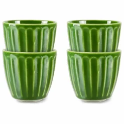 HKliving Art De La Table*Tasse The emeralds en céramique - Set de 4 |