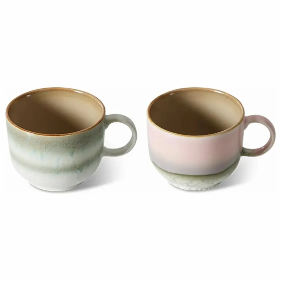 HKliving Art De La Table*Tasses en grès - Set de 2 |