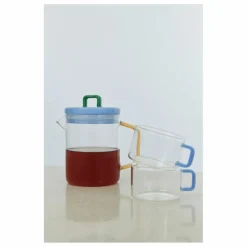 Discount Hay Tasses en verre Brew - Set de 2 | Bleu ciel