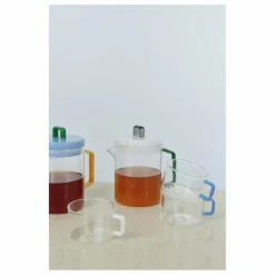 Discount Hay Tasses en verre Brew - Set de 2 | Bleu ciel