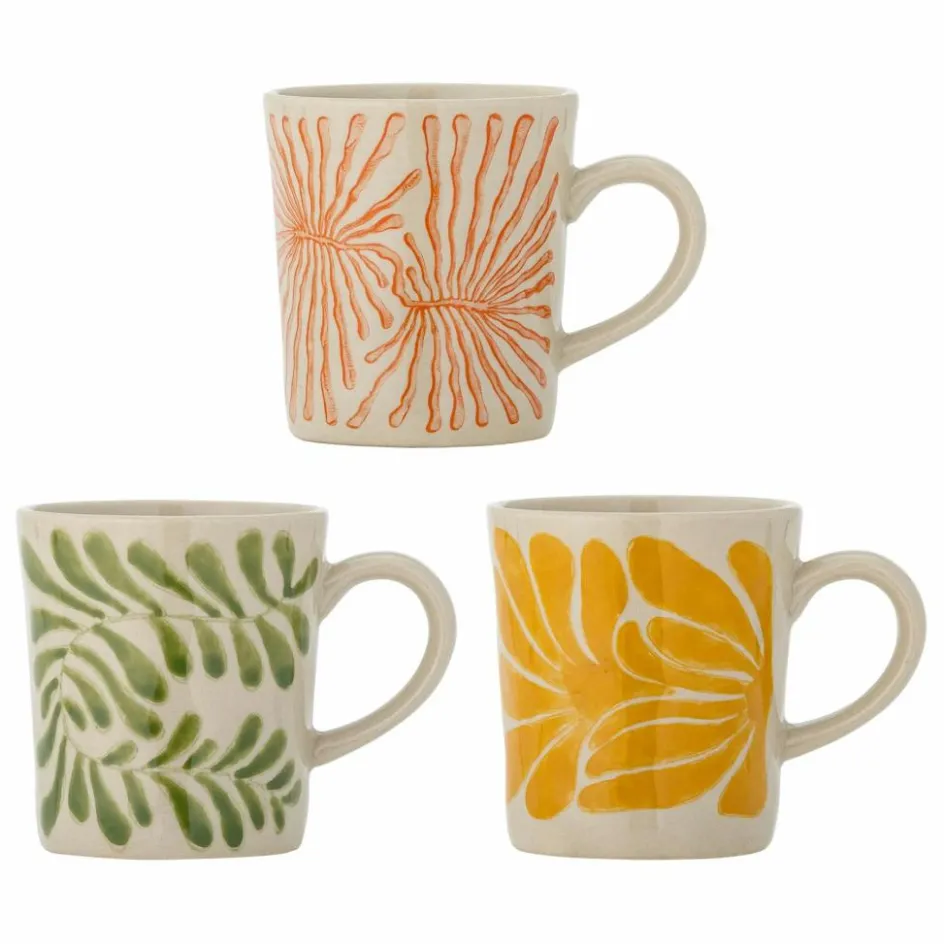 Bloomingville Art De La Table*Tasses Fauni en grès - Set de 3 |