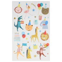 Sale Meri Meri Tatouages temporaires Animal Parade Multicolore