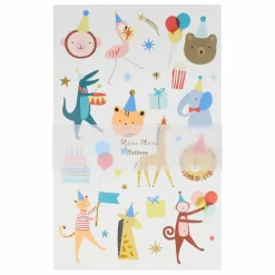 Sale Meri Meri Tatouages temporaires Animal Parade Multicolore