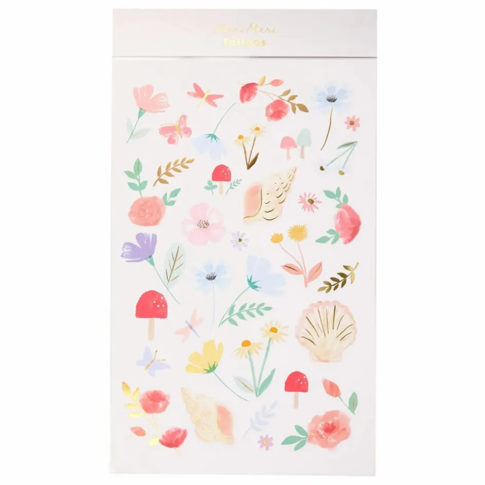 Meri Meri Tatouages temporaires Fleurs|Enfant Soins Du Corps|Soins Du Corps