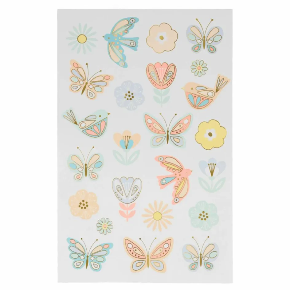 Meri Meri Tatouages temporaires Oiseaux et papillons|Enfant Soins Du Corps|Soins Du Corps