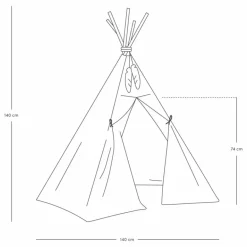 Clearance Nobodinoz Tipi Nevada | Rouge