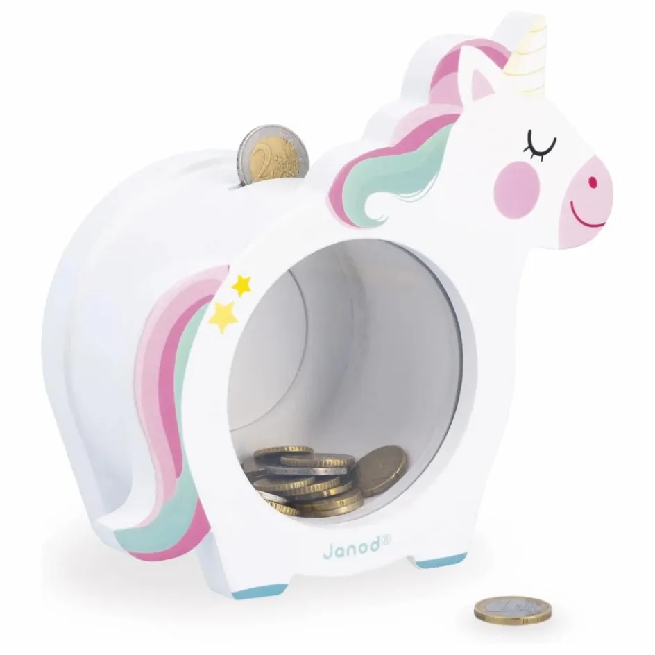 Sale Janod Tirelire Licorne Multicolore