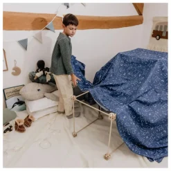Sarbakane Tipis, Cabanes*Toiles en tissus Nuit Etoilée - Pack Ecureuil