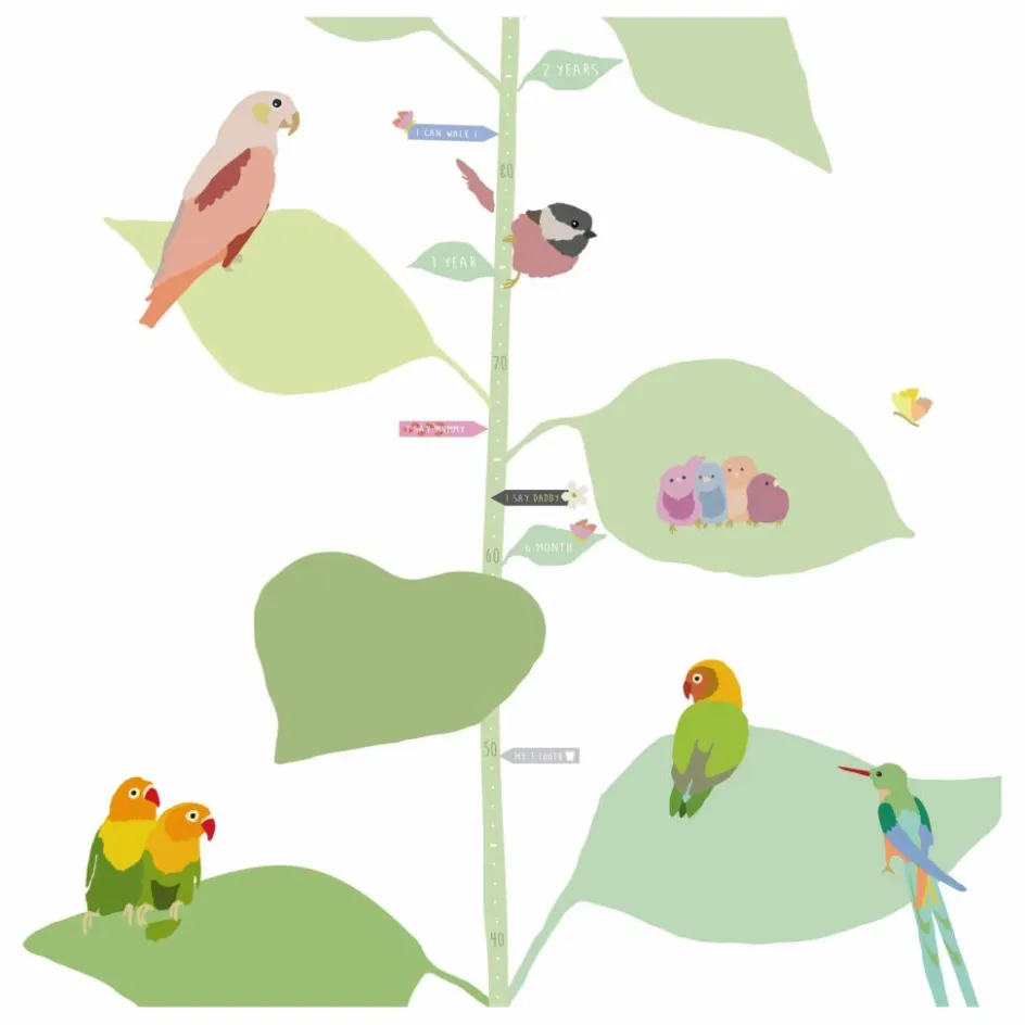 Best Toise With The Birds -EN Enfant Décoration Murale|Déco Murale Enfant