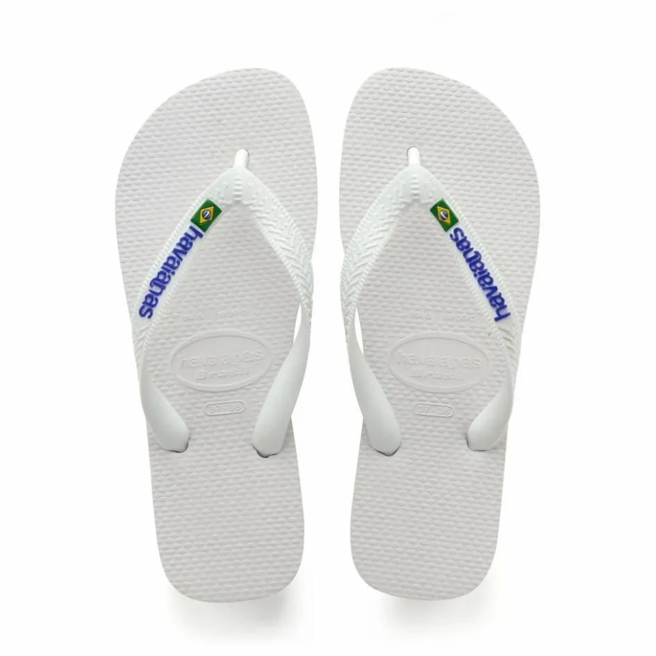 New Havaianas Tongs Brasil Logo | Blanc