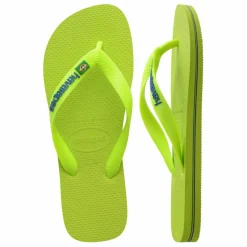 Sale Havaianas Tongs Brasil Logo Néon | Vert