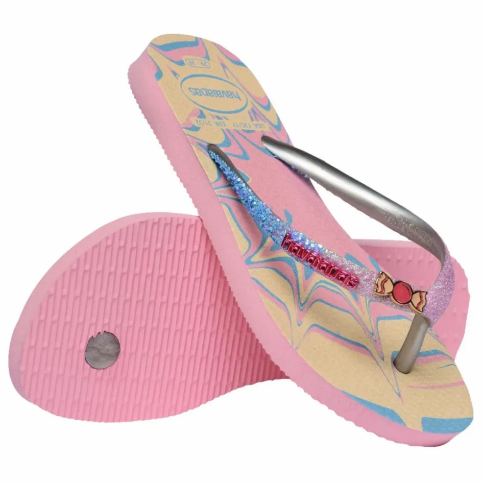 Havaianas Tongs Slim Glitter Trendy ||Enfant Sandales, Espadrilles|Sandales, Espadrilles
