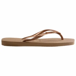 Hot Havaianas Tongs Square Logo Metallic | Rose
