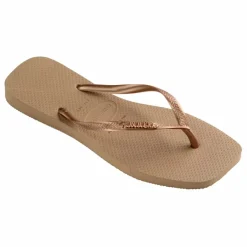 Hot Havaianas Tongs Square Logo Metallic | Rose