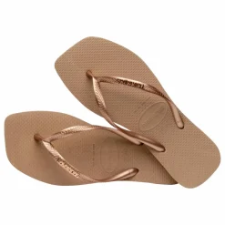 Hot Havaianas Tongs Square Logo Metallic | Rose
