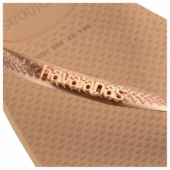 Hot Havaianas Tongs Square Logo Metallic | Rose