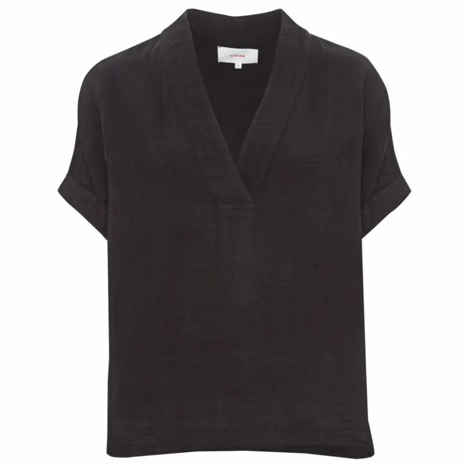 Clearance Xirena Top Avery Gaze de Coton | Noir