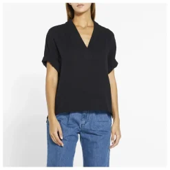 Clearance Xirena Top Avery Gaze de Coton | Noir