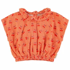 Enfant Piupiuchick Blouses, T-Shirts|Blouses, T-Shirts*Top Cherry Vichy |