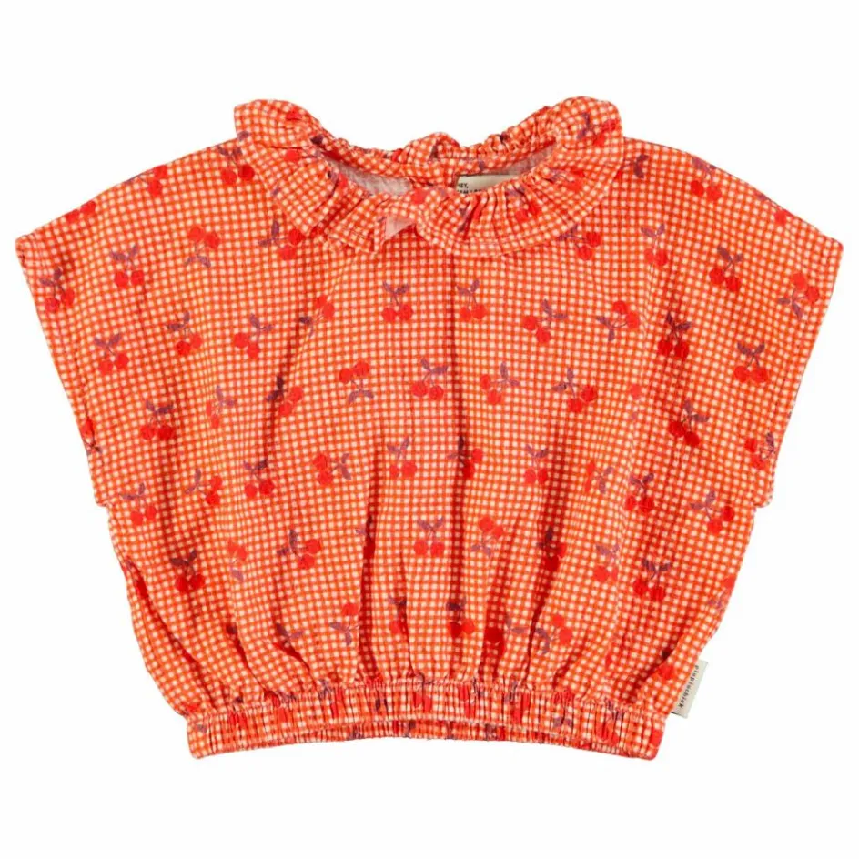 Enfant Piupiuchick Blouses, T-Shirts|Blouses, T-Shirts*Top Cherry Vichy |