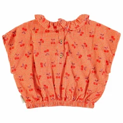 Enfant Piupiuchick Blouses, T-Shirts|Blouses, T-Shirts*Top Cherry Vichy |