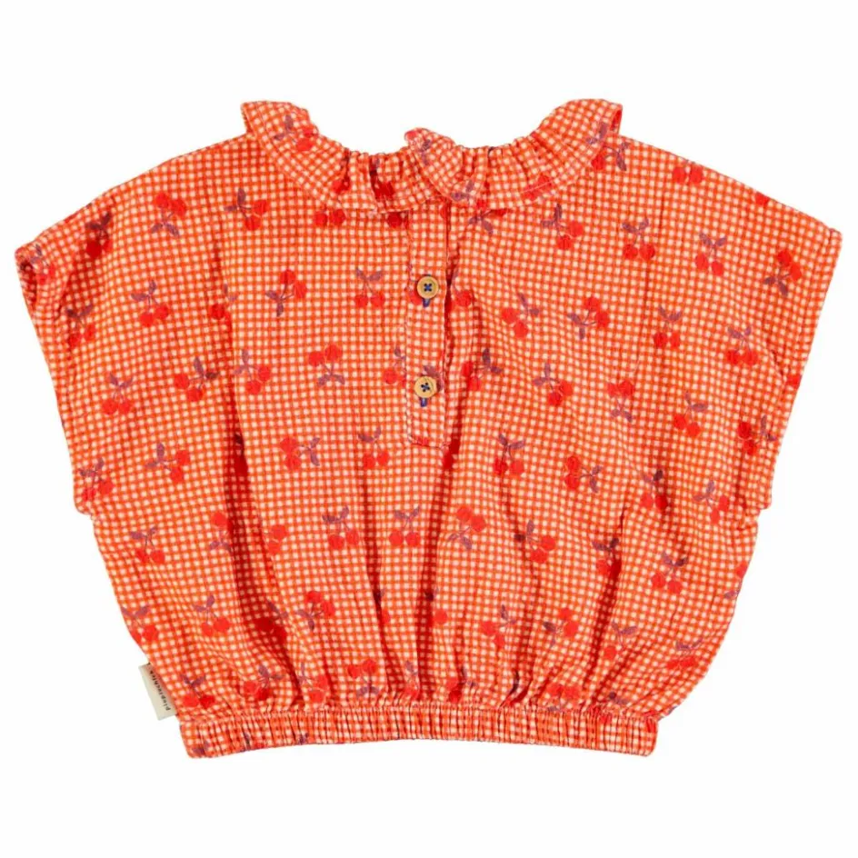 Enfant Piupiuchick Blouses, T-Shirts|Blouses, T-Shirts*Top Cherry Vichy |