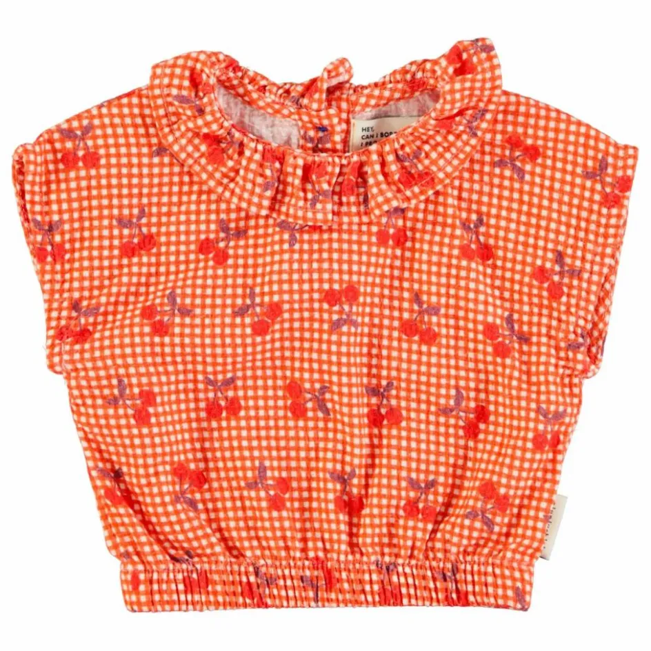 Enfant Piupiuchick Blouses, T-Shirts|Blouses, T-Shirts*Top Cherry Vichy |