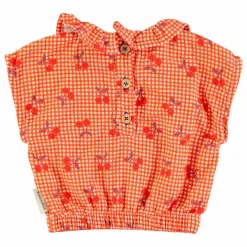 Enfant Piupiuchick Blouses, T-Shirts|Blouses, T-Shirts*Top Cherry Vichy |
