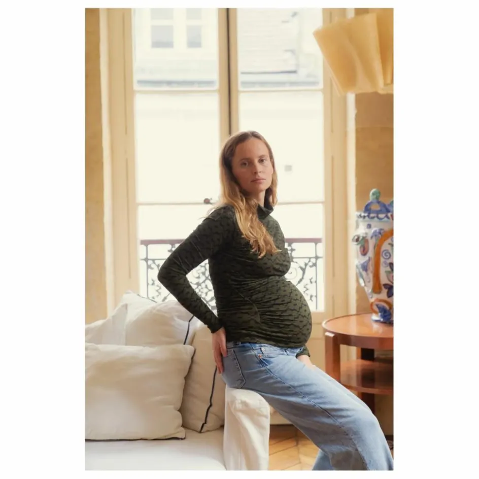 Paloma Collection Top de Grossesse Mathilda Seventies ||Femme Tee-Shirts, Polos|Vêtements Pour La Grossesse/Maternité