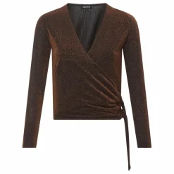 Femme Alma Deia Tee-Shirts, Polos|Blouses, Chemises*Top Drapé Cache-Coeur Glitters |