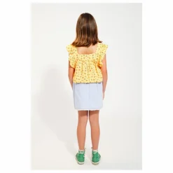 Discount Piupiuchick Top Fleuri Coton Bio | Jaune