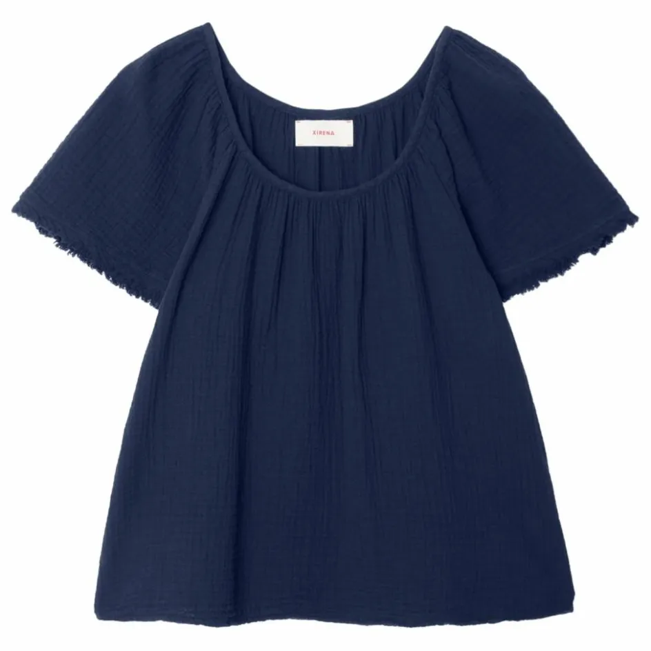 Discount Xirena Top Macie Gaze de Coton | Bleu nuit