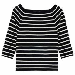 Bompard Top Marinière Soie et Cachemire ||Femme Tee-Shirts, Polos