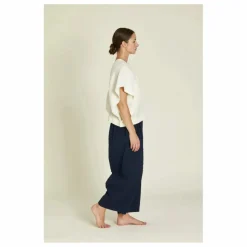 Outlet Black Crane Top Origami Lin | Crème