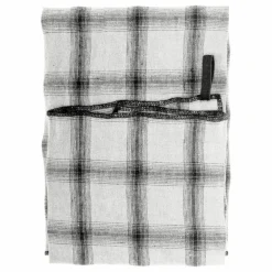 Le Monde Sauvage Torchon Highlands à carreaux en lin lavé || Linge De Table|Art De La Table