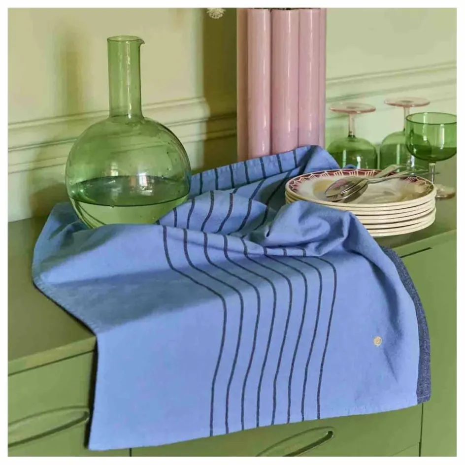 Online Torchon rayé en coton bio Piero | Linge De Table|Art De La Table
