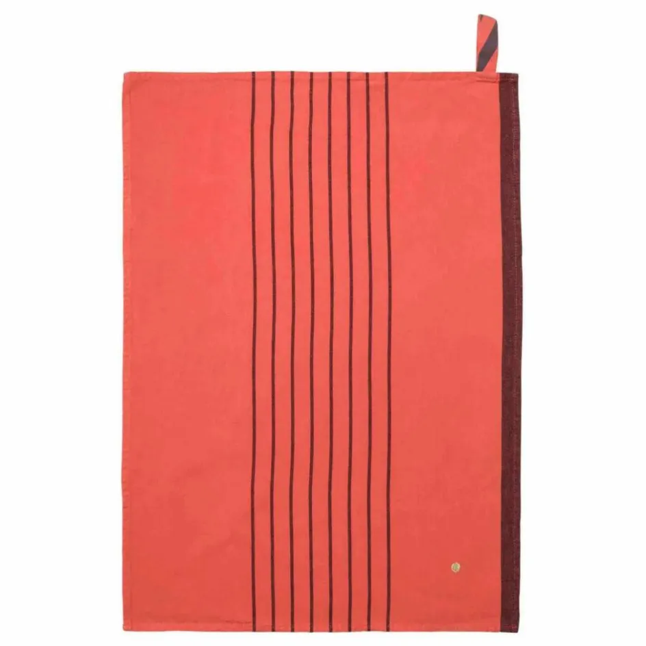 Clearance Torchon rayé en coton bio Piero | Linge De Table|Art De La Table