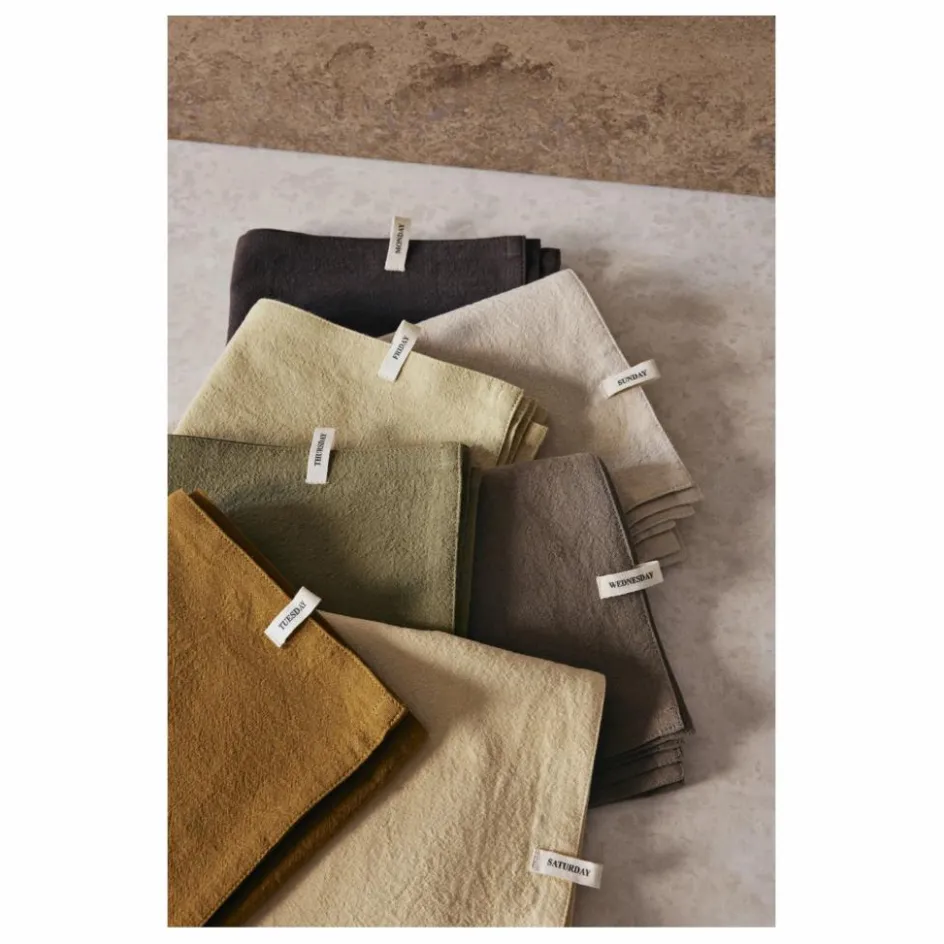 Clearance Ferm Living Torchons jours de la semaine - Set de 7 Multi mix