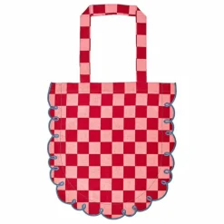 Femme Bitossi Cabas*Tote Bag en coton vichy Dama Rosa |