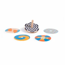 Discount Moulin Roty Toupie optique en bois Multicolore