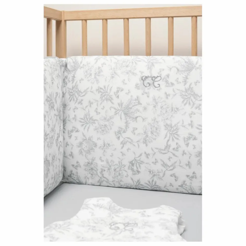 Tartine et Chocolat Tour de lit Toile de Jouy | Gris