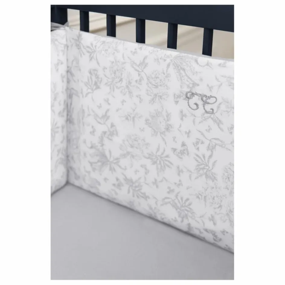 Tartine et Chocolat Tour de lit Toile de Jouy | Gris