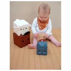 Fabelab Jouets D'Éveil*Tour empilable en tissu - Animaux de la ferme