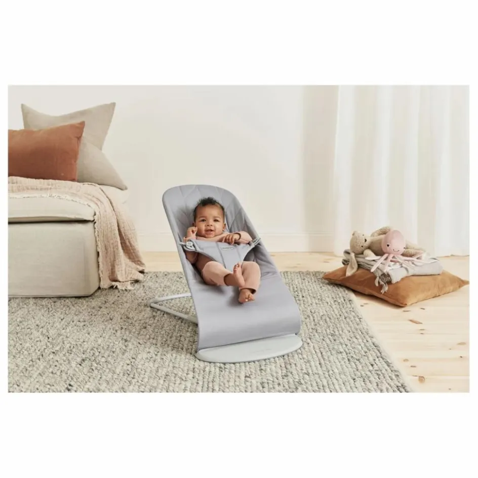 BabyBjörn Transat Bliss en coton matelassé Pétale || Transats|Puériculture