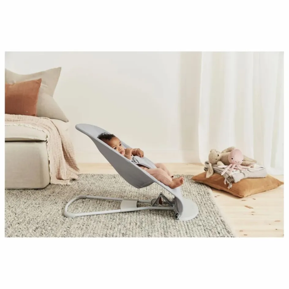 BabyBjörn Transat Bliss en coton matelassé Pétale || Transats|Puériculture