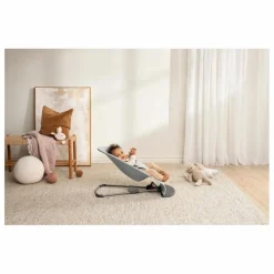 Discount BabyBjörn Transat Bliss en jersey tissé chiné | Gris clair