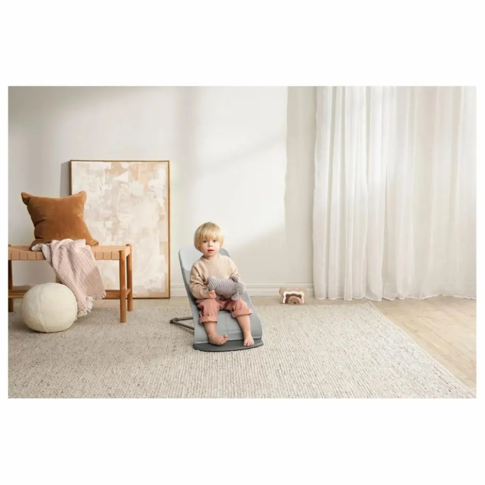 Discount BabyBjörn Transat Bliss en jersey tissé chiné | Gris clair