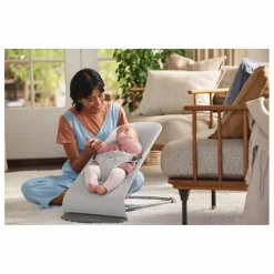 Discount BabyBjörn Transat Bliss en jersey tissé chiné | Gris clair