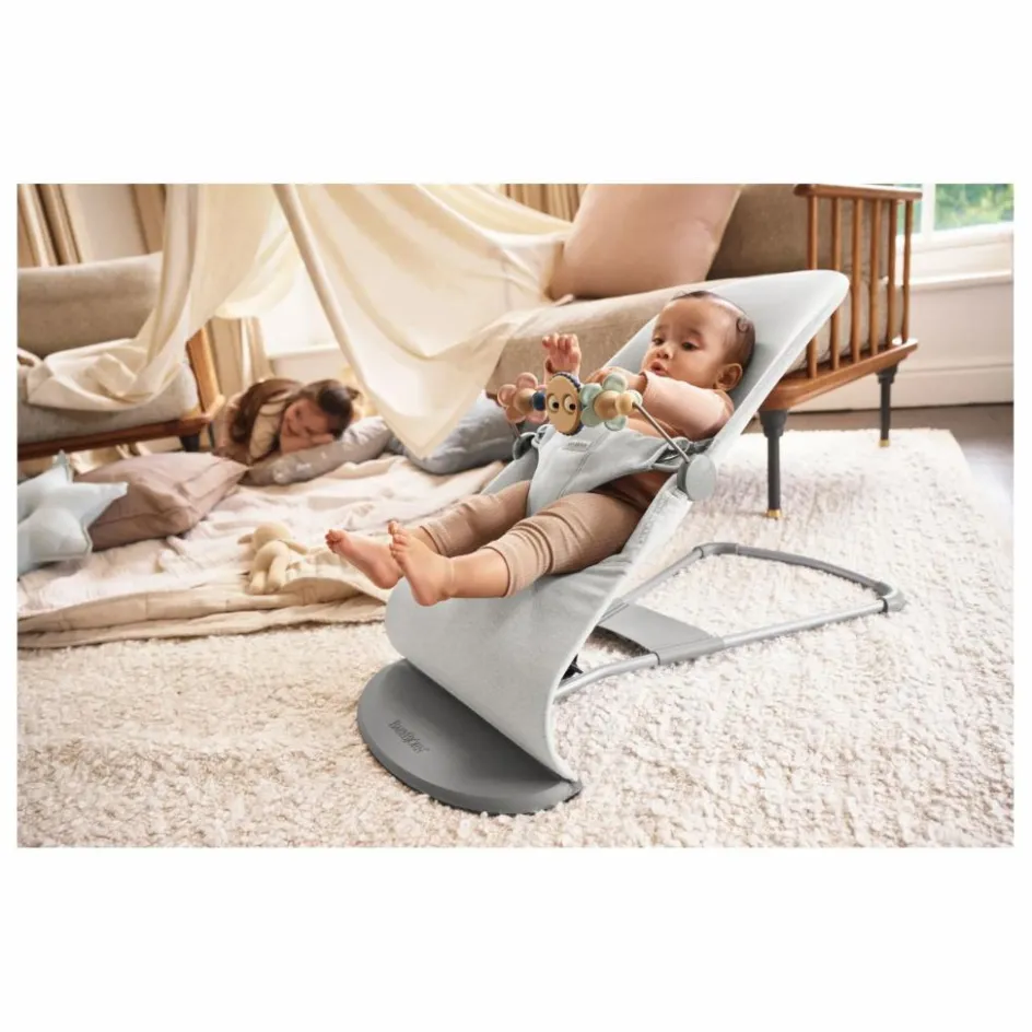 Discount BabyBjörn Transat Bliss en jersey tissé chiné | Gris clair